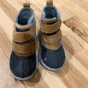 Sorel Kids Tan and Black Boots